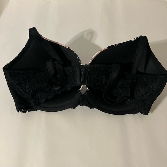 Torrid Bra 38DDD Skulls Black Padded Underwire Adjustable Straps - Picture 3 of 6